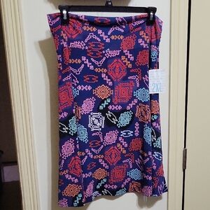 LuLaRoe Multicolor Geometric Print Skirt